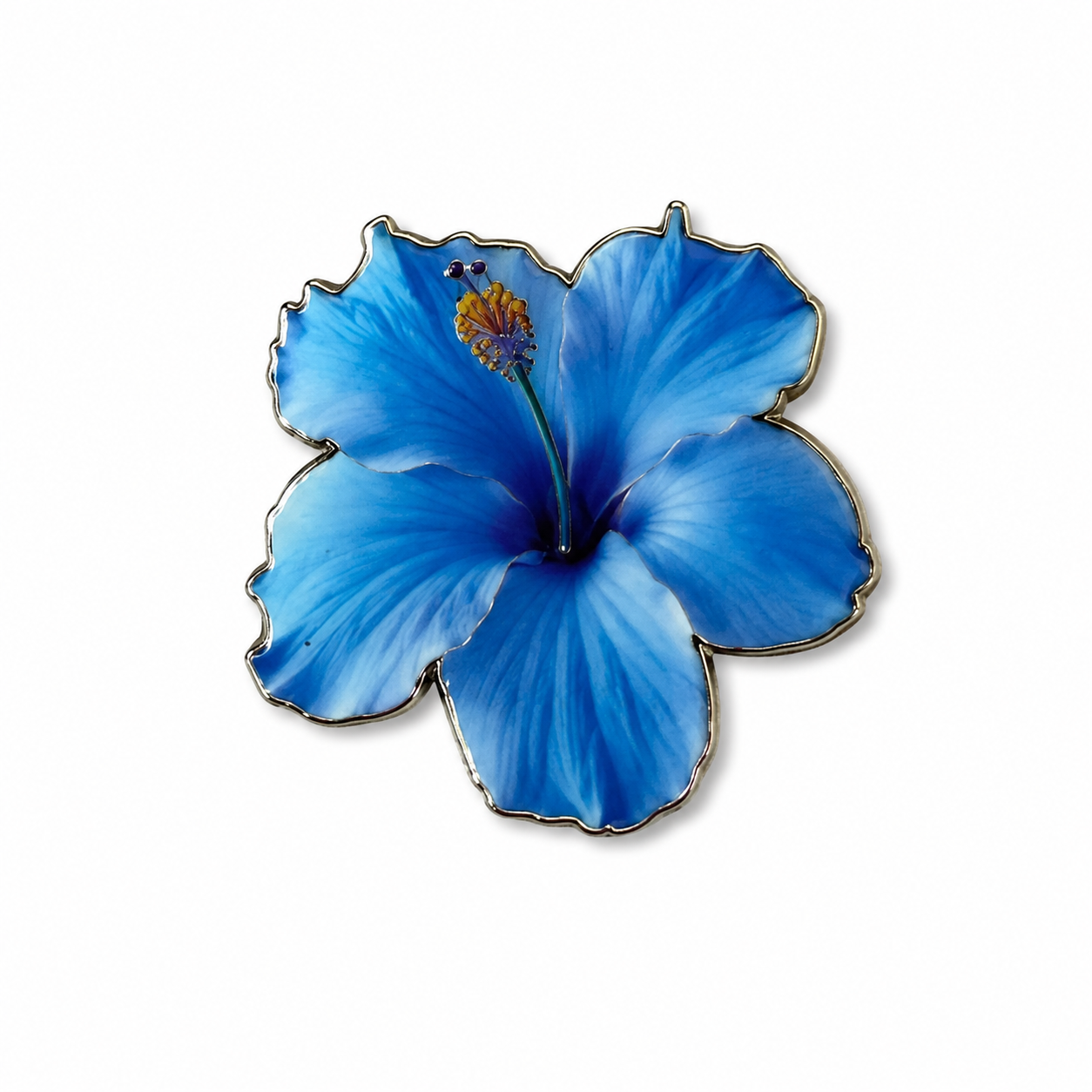 Blue Hibiscus Flower